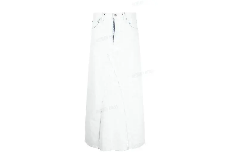 Maison Margiela A Line Midi Denim Skirt
