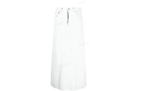 Maison Margiela A Line Midi Denim Skirt
