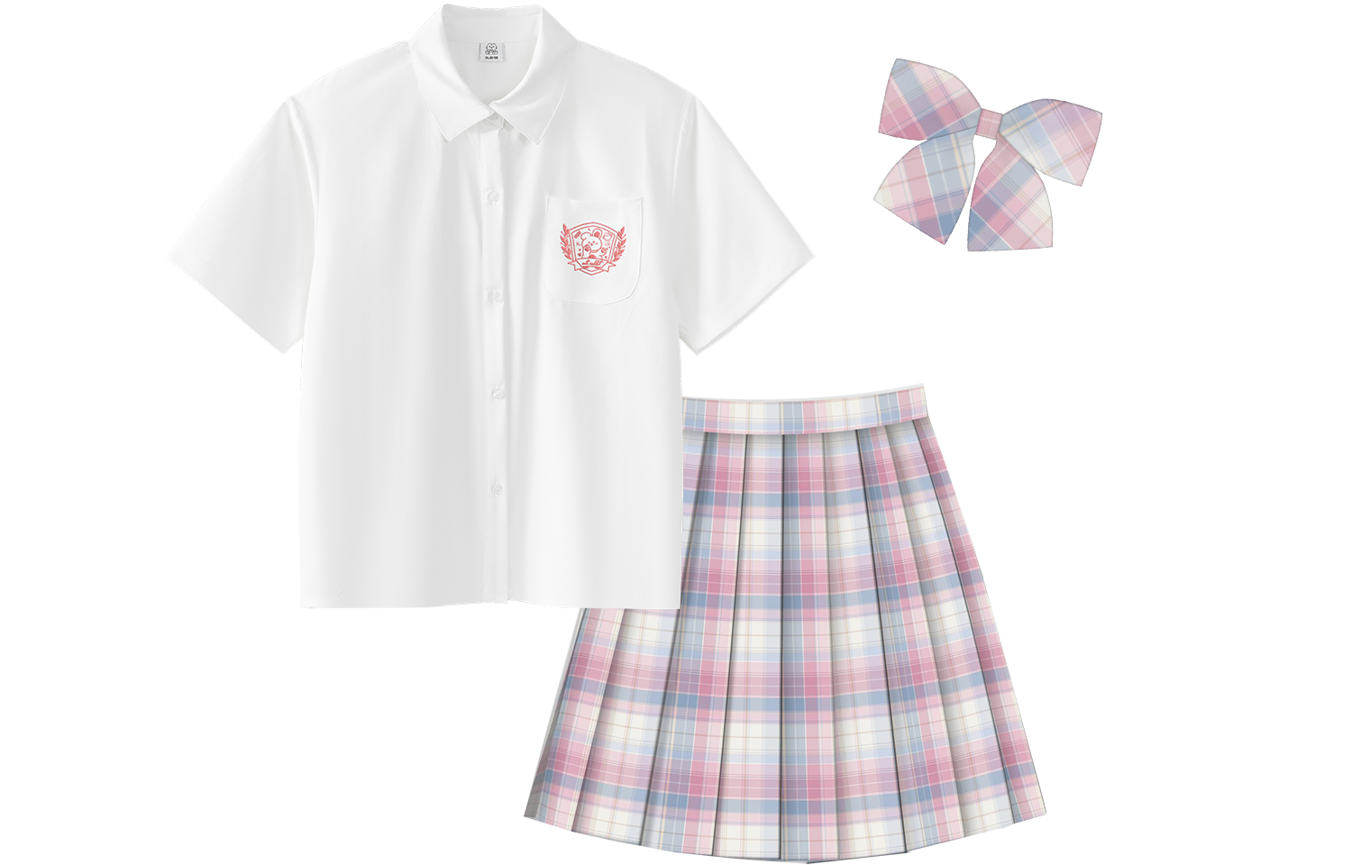 Cute shirt, skirt, set, uniform