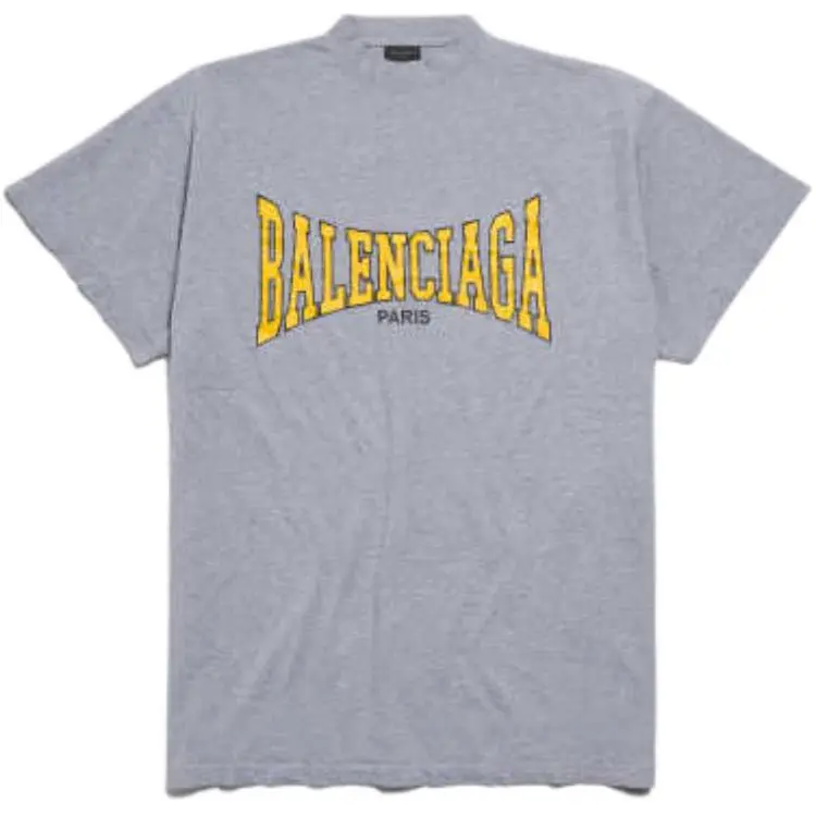Balenciaga Paris Logo Printed Oversized T Shirt