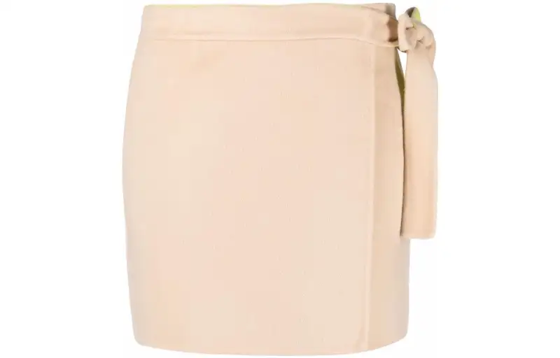 OFF WHITE Side Tie Fastening Miniskirt