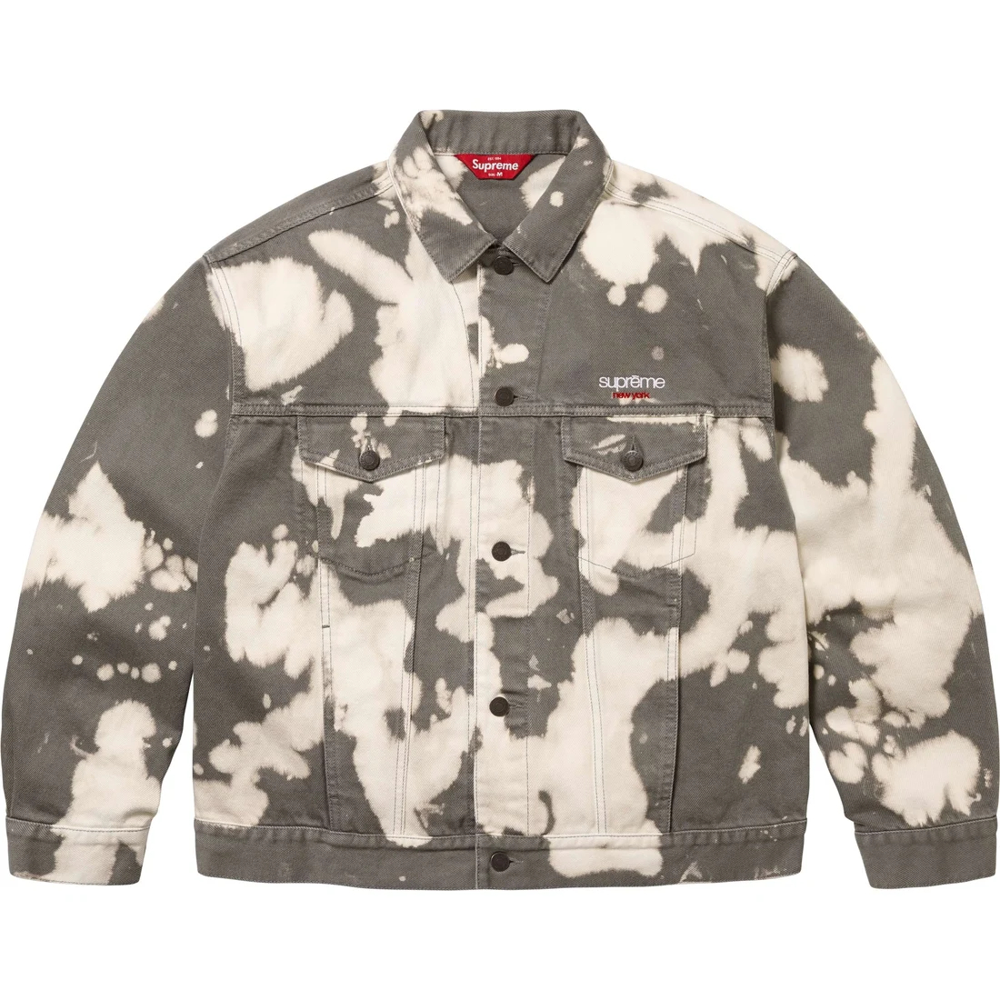 Куртка Supreme SS25 Denim Trucker Jacket (пятнистая)