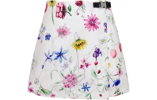 DIOR Casual Short Skirts Women's White Moderate Short Other