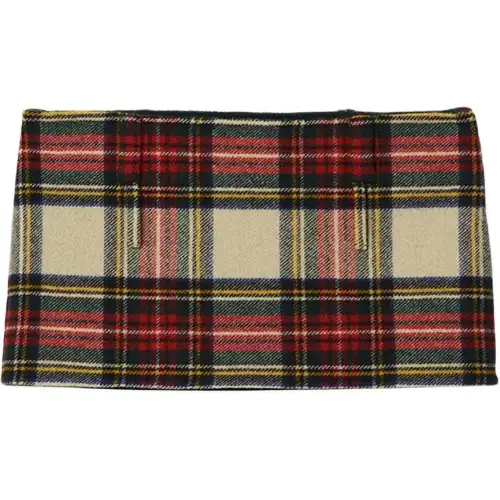 MIU MIU Checked Mini Skirt