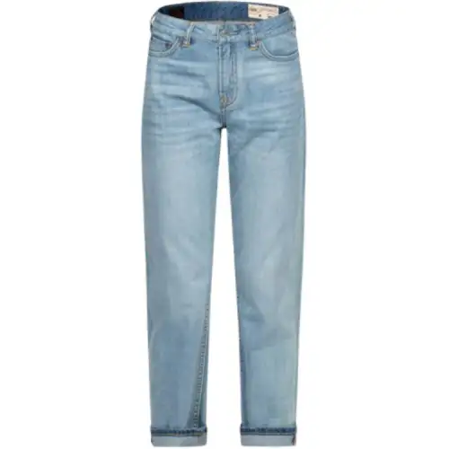 EVISU Jeans Women's Denim Blue Moderate Straight Fit Pants