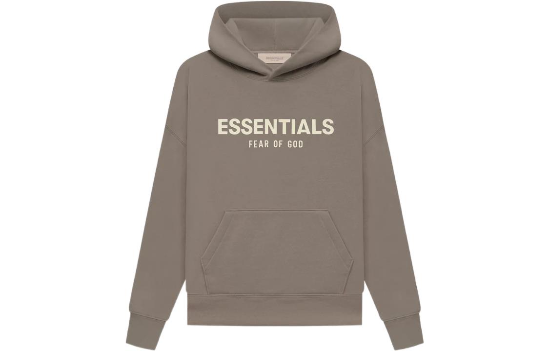 Детское худи Fear of God Essentials SS22 Kids Desert Taupe (серо-коричневое)