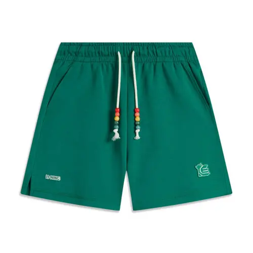 Li Ning Sports Fashion Collection Casual Shorts Women's Stone Green