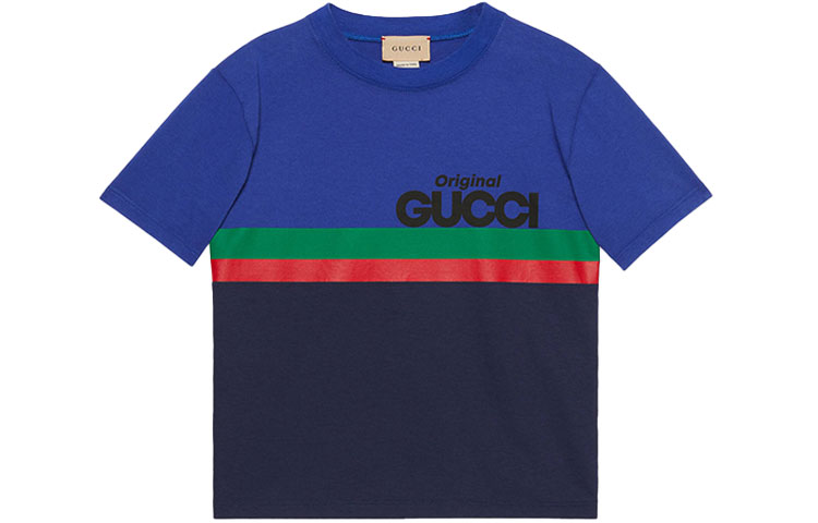 Мужская футболка Gucci GUCCIT FW21 (синий)