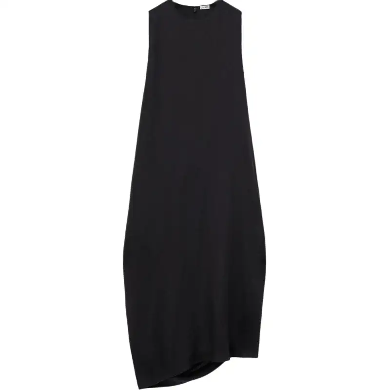 Loewe draped satin dress