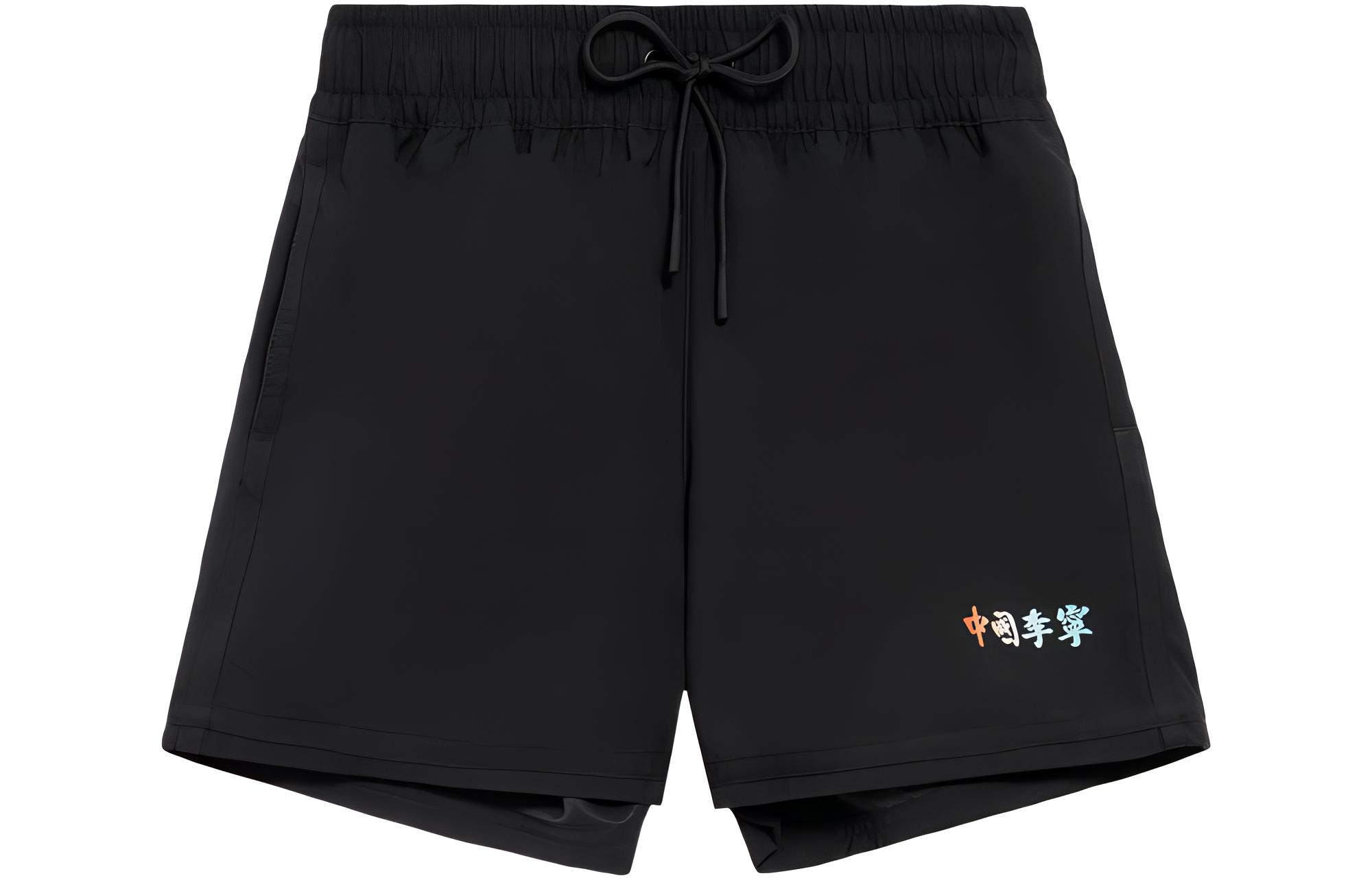Li Ning Sports Shorts Women’s Black Moderate Woven Shorts