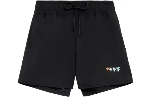 Li Ning Sports Shorts Women's Black Moderate Woven Shorts