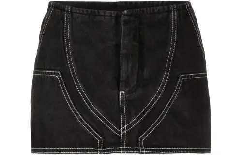 OFF-WHITE Contrasting Lines Mini Skirt
