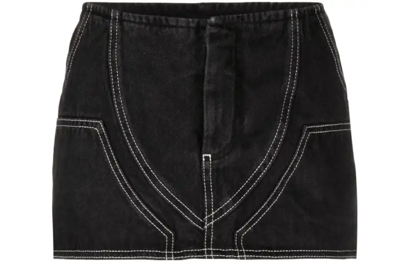 OFF-WHITE Contrasting Lines Mini Skirt