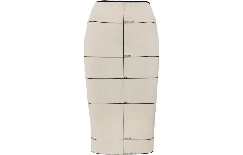 Vetements SS24 Casual Long Skirt Women's Beige