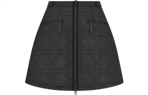 DIOR Casual Short Skirts Women's Black Moderate Short A Line Skirt
