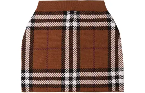 【Previous Season】Exaggerated Check jacquard mini skirt