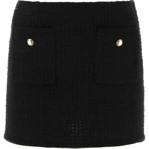 MIU MIU Button Detailed Mid Rise Skirt