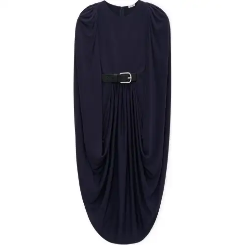 LOEWE FW24 Sleeveless Dress Women's Midnight Blue