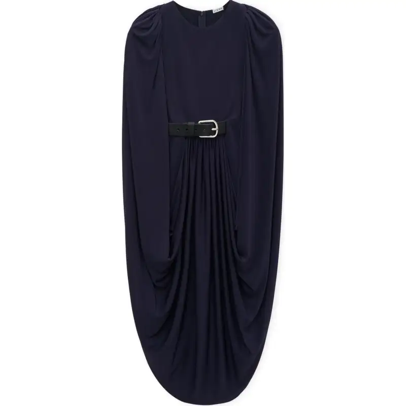 LOEWE FW24 Sleeveless Dress Women's Midnight Blue