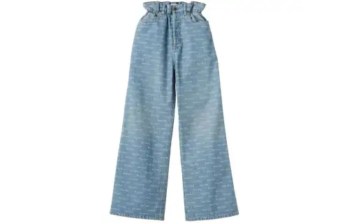 MIU MIU SS24 Jeans Women's Blue