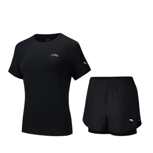 Anta Variety Training Collection Casual Suit Women's Basic Black