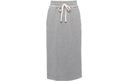 MIU MIU Casual Long Skirts Women's Gray Moderate Mid Length