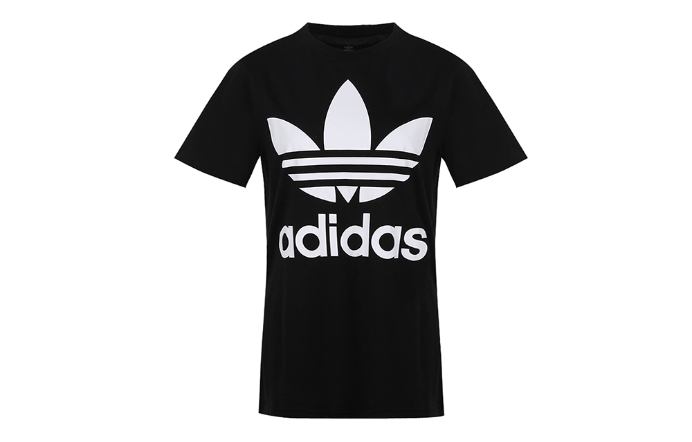 худи adidas adidas originals TREFOIL TEETLogo (черный)