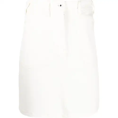 KENZO Logo Patch Denim Mini Skirt