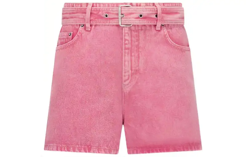 DIOR Denim Shorts Women's Pink Moderate Other