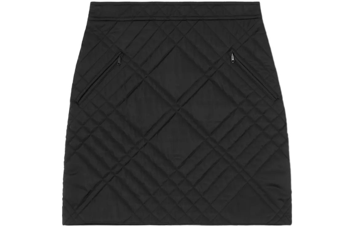 Женская юбка Burberry Quilted Skirt (черная)