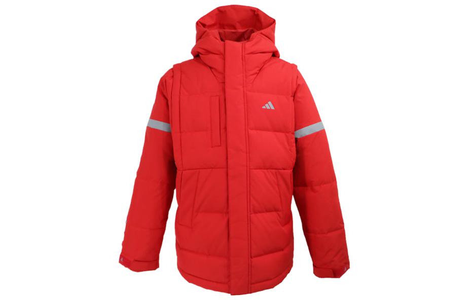 Детский пуховик adidas (красный)