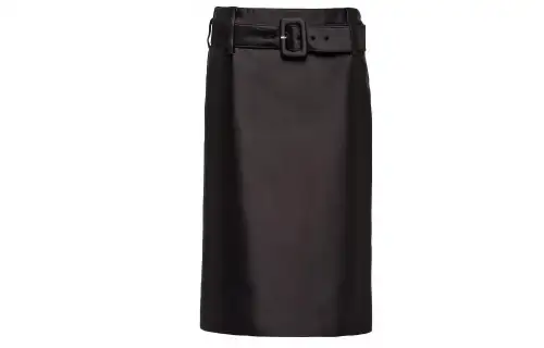 PRADA Casual Long Skirts Women's Black Moderate Mid Length Other