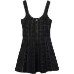 GUCCI Lamé Check Jacquard Dress