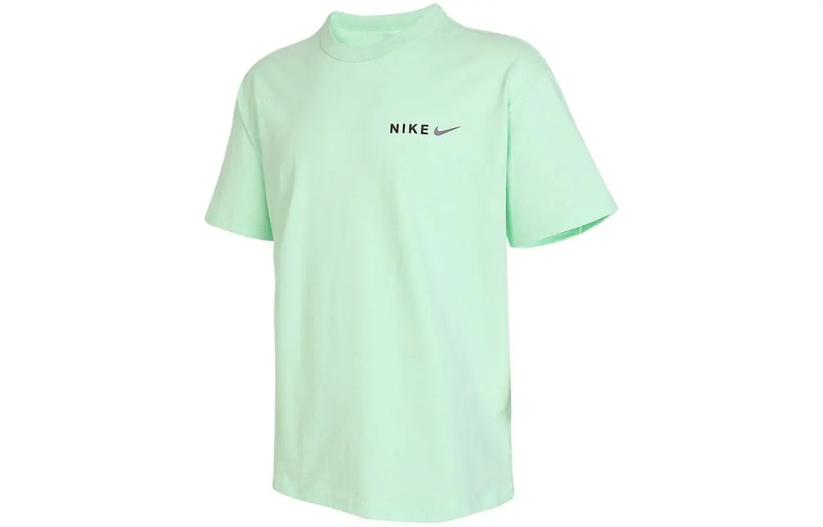 Nike T-Shirts Unisex Light Green Crew Neck Moderate