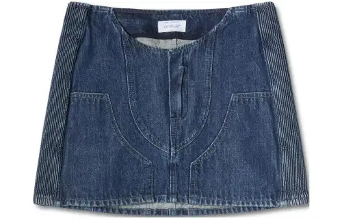OFF WHITE Motorcycle Hole Miniskirt