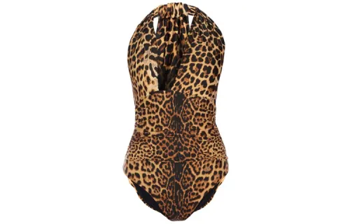 SAINT LAURENT Swimsuit Women's Leopard Print