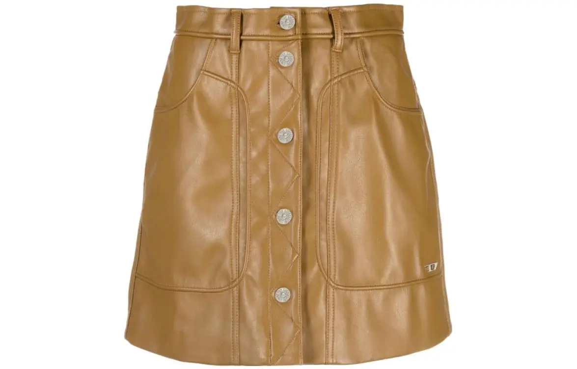 DIESEL Casual Short Skirts Women's Brown Moderate Other