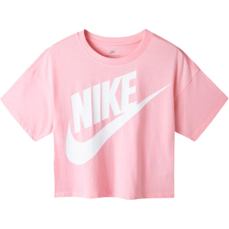 Женская футболка Nike Буквы (розовая)