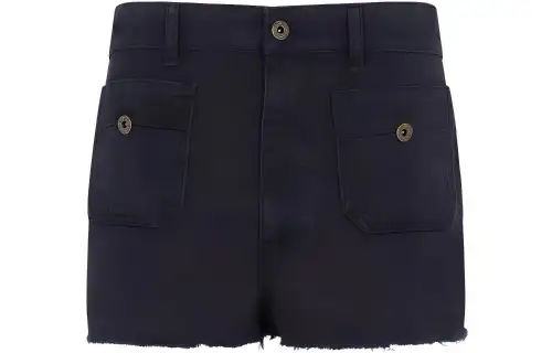 MIU MIU SS23 Denim Shorts Women's Blue