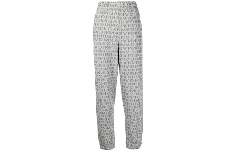 Ganni logo-print track pants