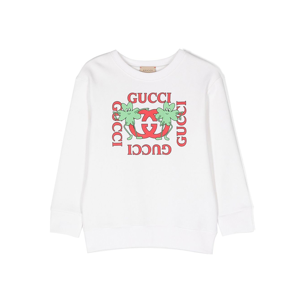 Детское худи Gucci SS23 Logo (белое)