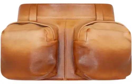 MIU MIU SS23 Leather Short Skirts Women's Honey