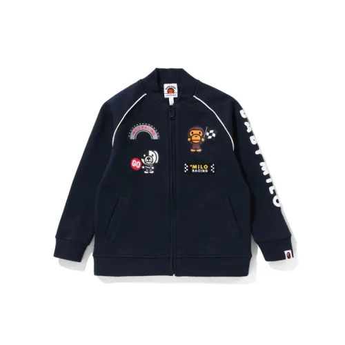Cartoon racing car, hands print, children's sweatshirt with zipper for boys, children's clothing