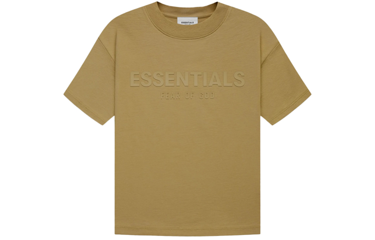 Женская футболка Fear Fear of God Essentials FW21T (бежевая)