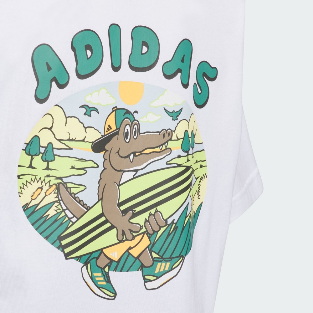 Унисекс футболка adidas adidasT (белый) — фото 3