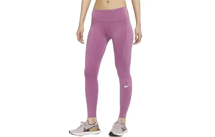 Nike Sports Pants Women's Light Bordeaux Burgundy Moderate