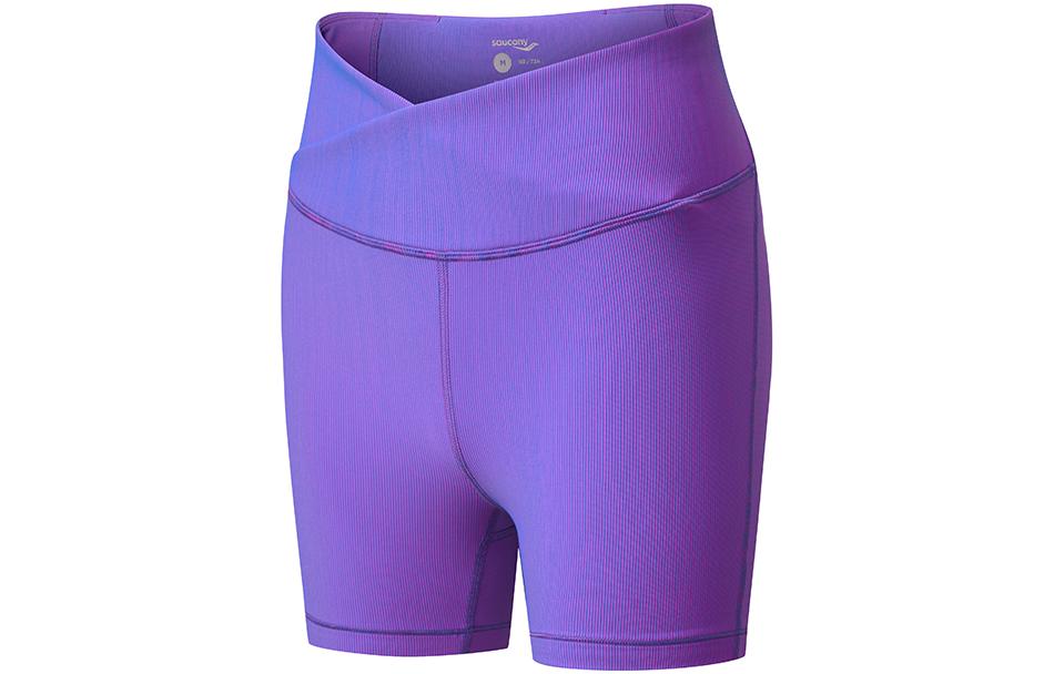 Saucony Sports Shorts Women’s Purple Blue Moderate Tight Pants