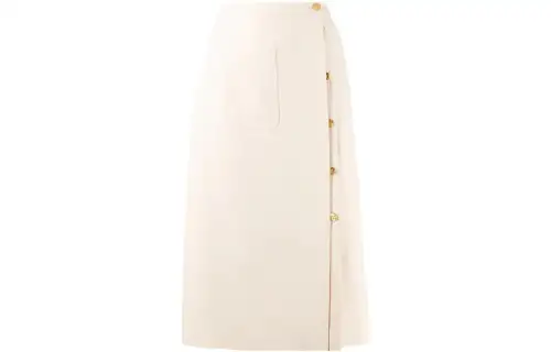 GUCCI Casual Long Skirts Women's Ecru Moderate Mid Length