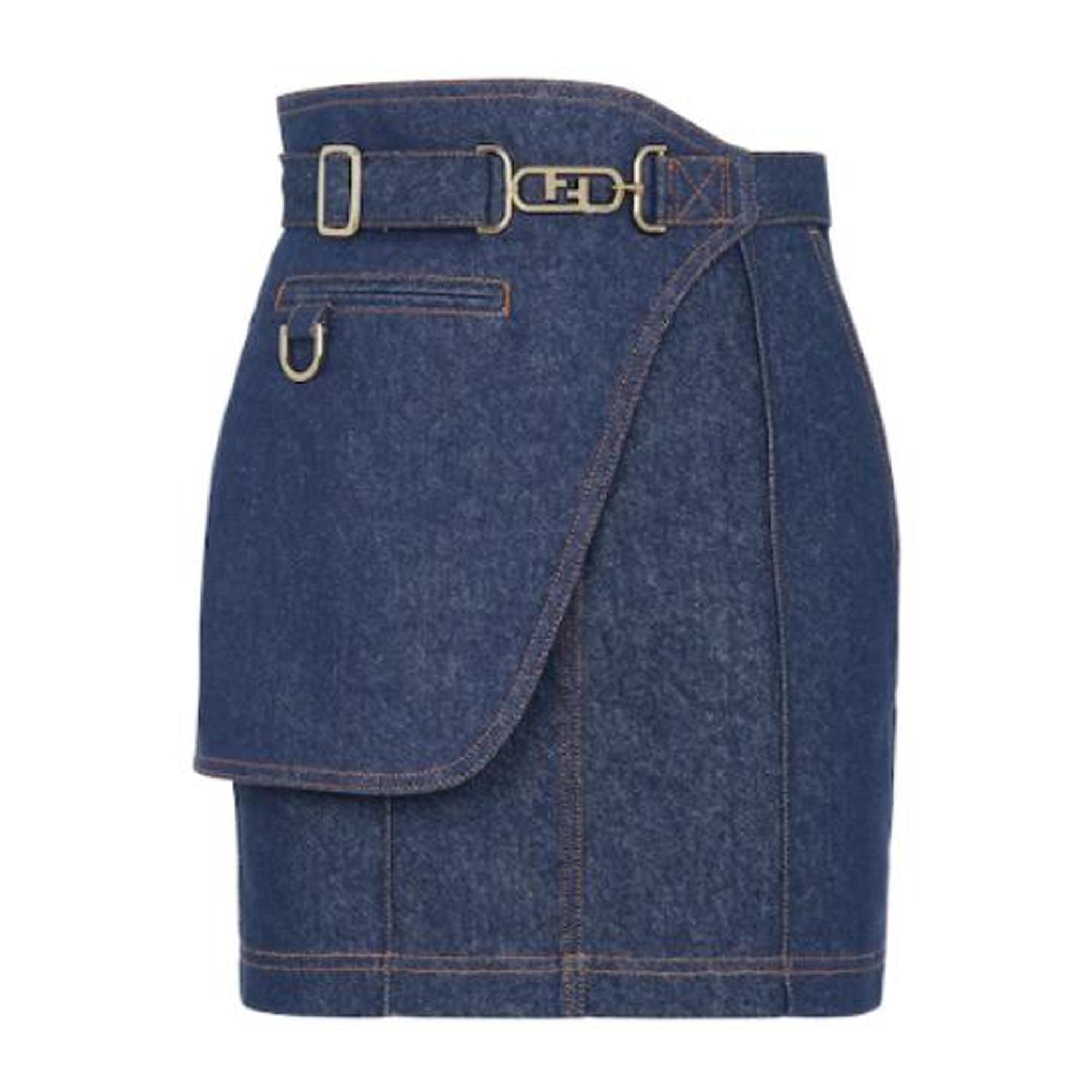 Женская юбка Fendi (синяя)