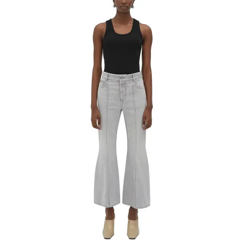 Bottega Veneta Washed Flared Denim Trousers